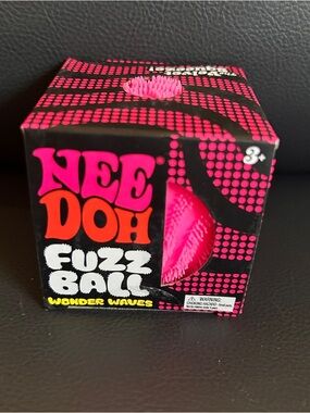 Nee Doh Fuzzball Squishy Fidget Toy - Pink NEW